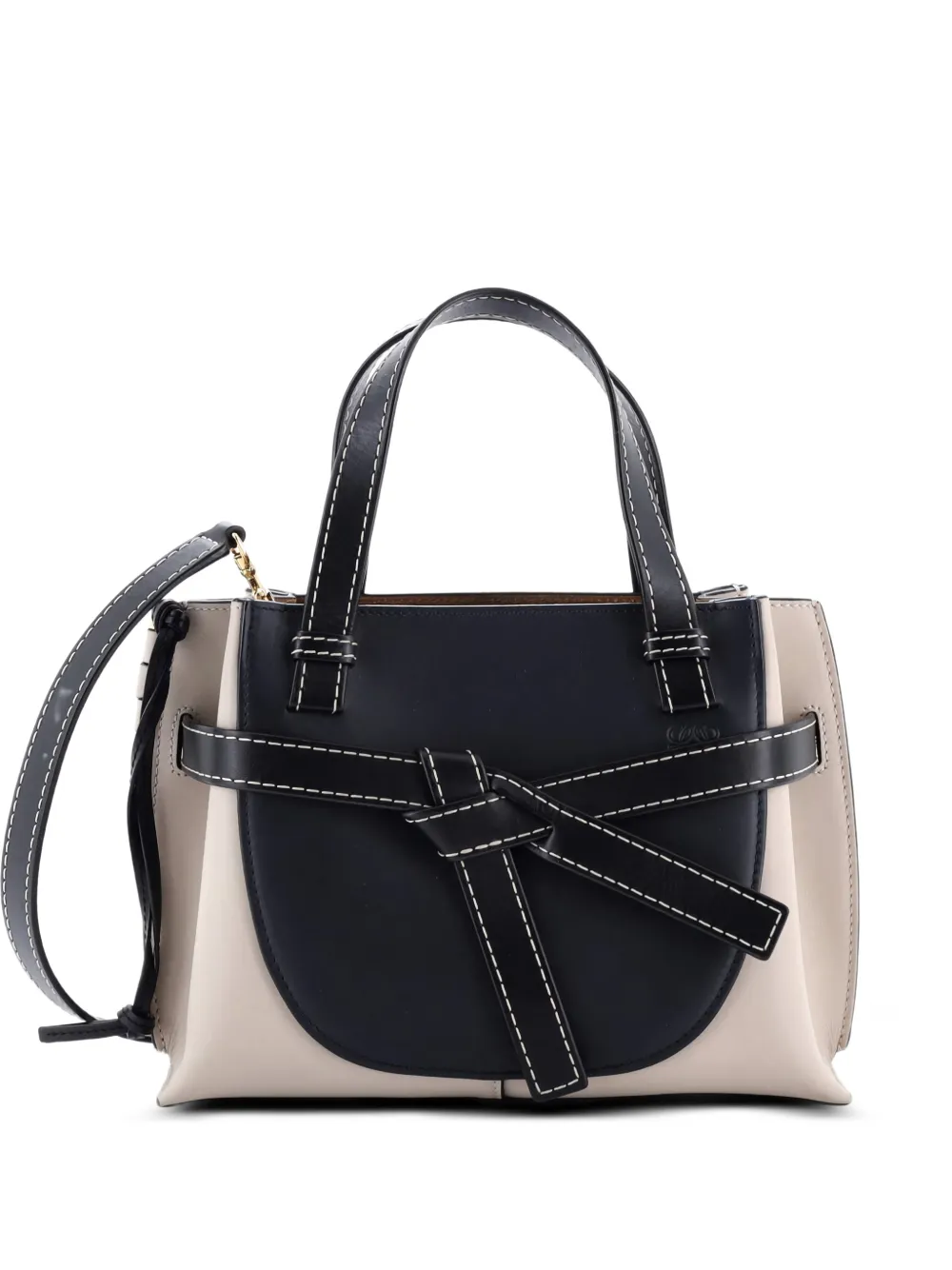 Loewe Pre-Owned Gate Tote Leather Mini satchel - Nero