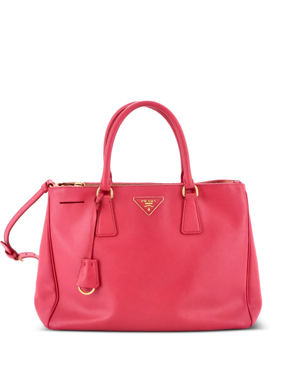 Prada Pre-Owned Double Zip Lux Saffiano Leather Medium tote bag - Rosa