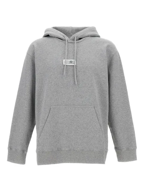 MM6 Maison Margiela front-pocket ribbed-trim hoodie