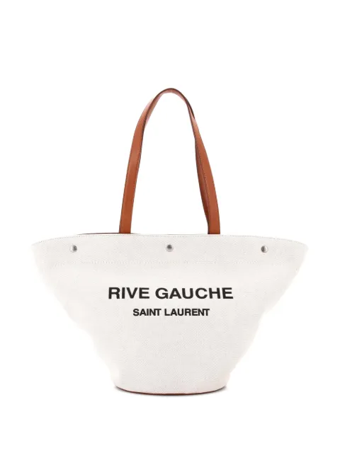 Saint Laurent Pre-Owned Rive Gauche Trapezoid Tote Canvas bucket bag