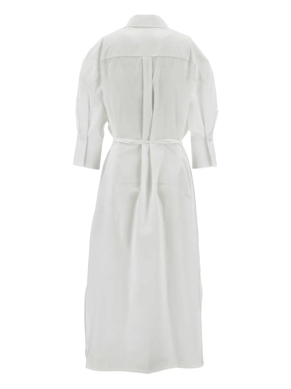 ERDEM tulip-embroidered dress - Wit