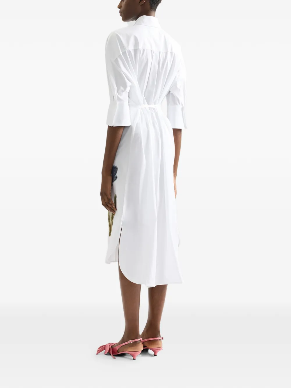 Tulip-Embroidered Dress