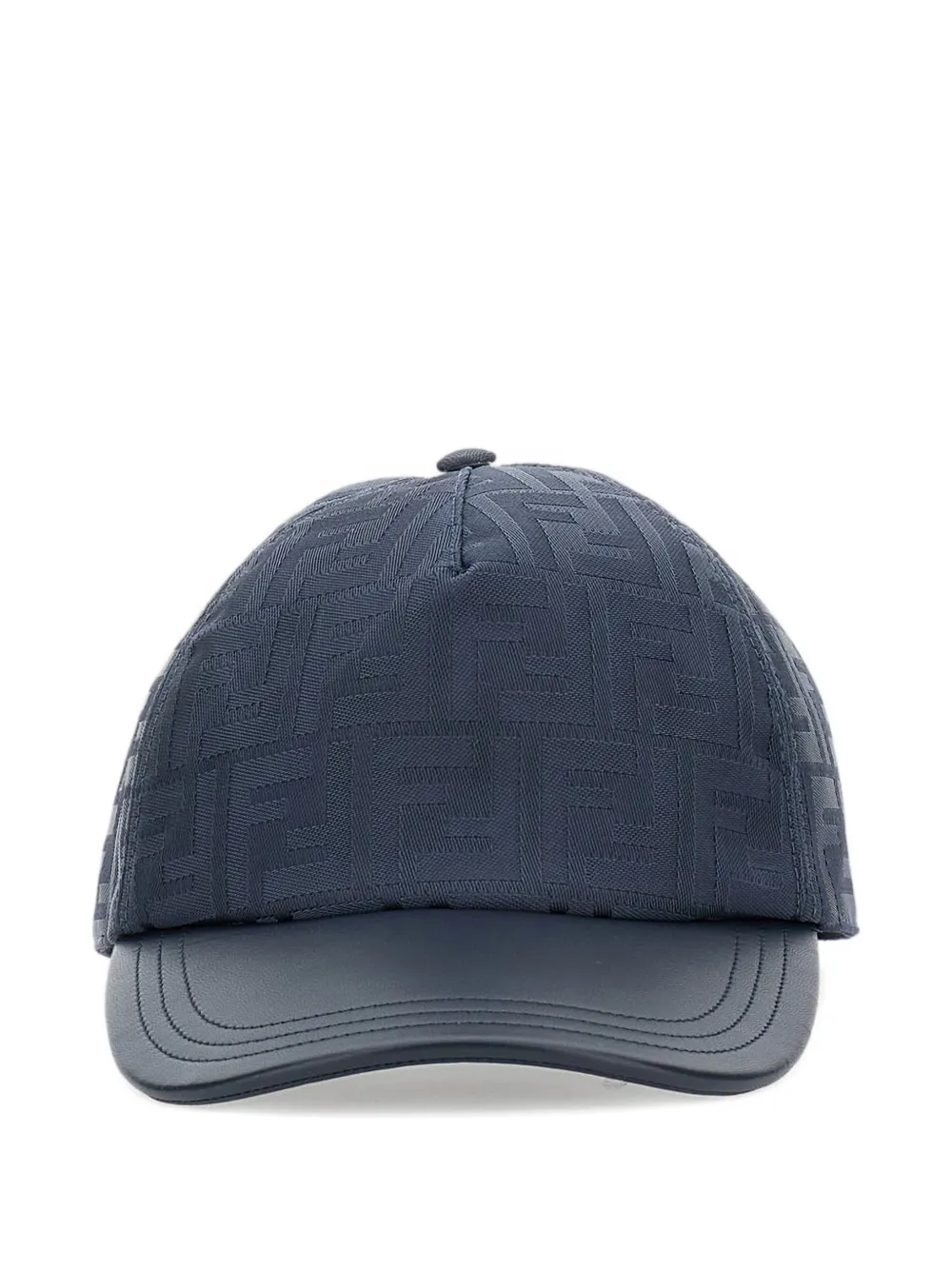 Fendi Ff Jacquard Baseball Cap In Blue