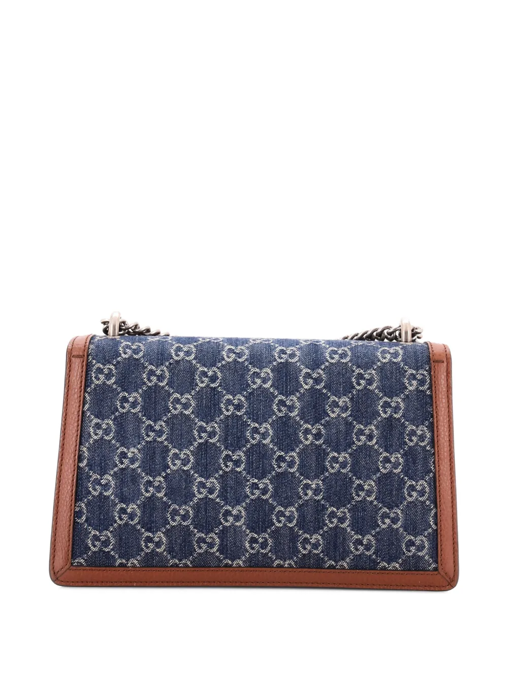 Pre-owned Gucci Dionysus Bag Gg Denim Small Shoulder Bag In Blue