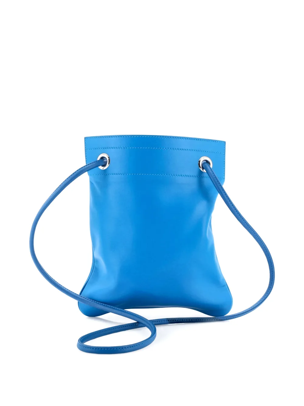 HERMES Pre-owned Aline Bag Milo Lambskin And Swift Mini Crossbody Bag In Blue