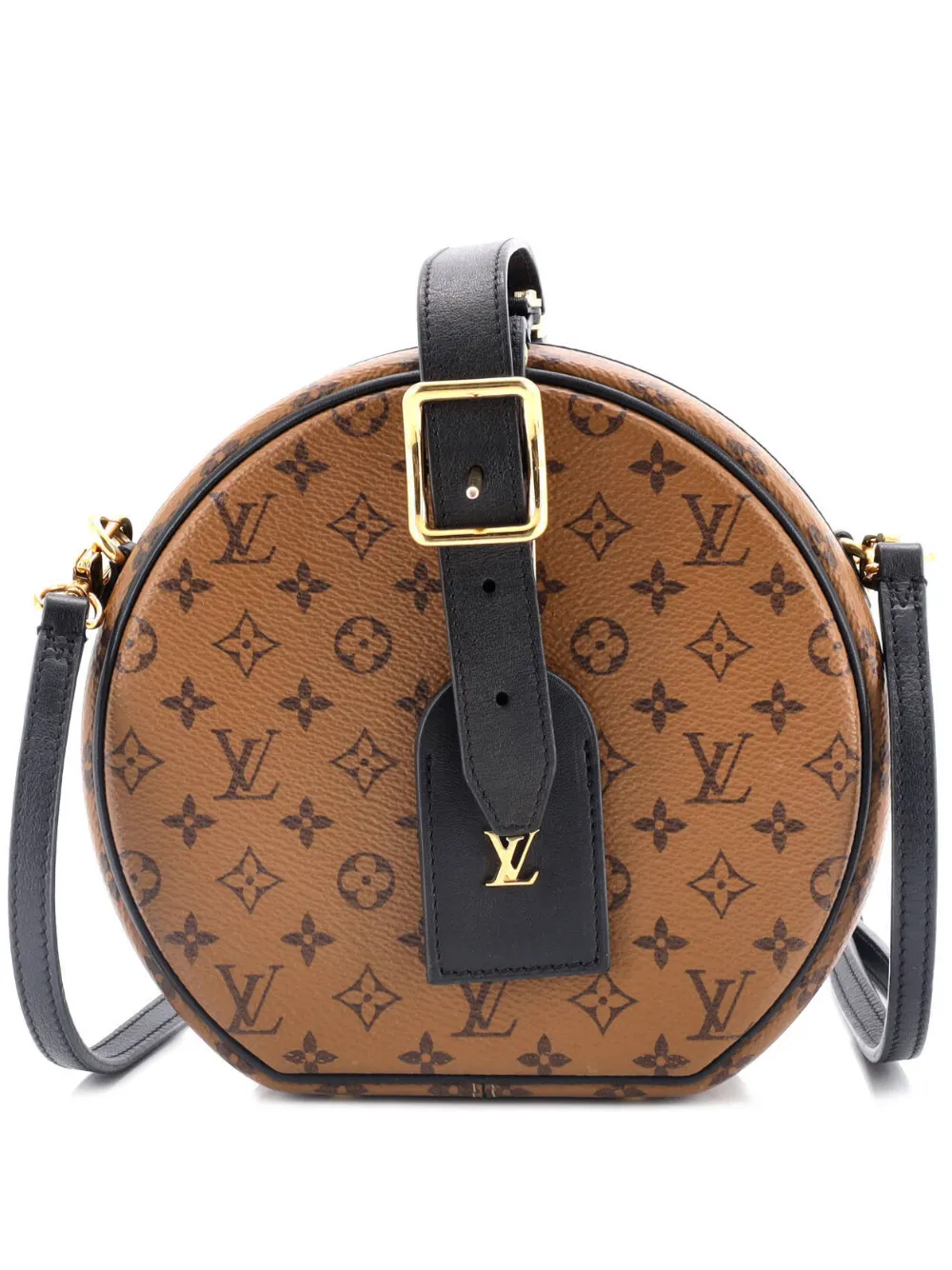 Louis Vuitton Pre-Owned Petite Boite Chapeau Bag Reverse Monogram Canvas shoulder bag - Nero