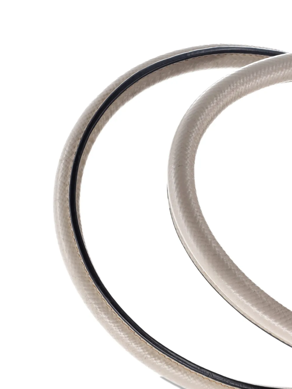 Pre-owned Prada Cuir Double Saffiano Leather Medium Tote Bag In Neutral