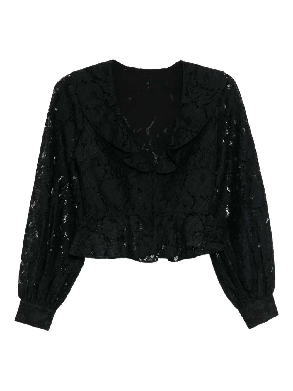 Cynthia Rowley Blusa con scollo a V - Nero