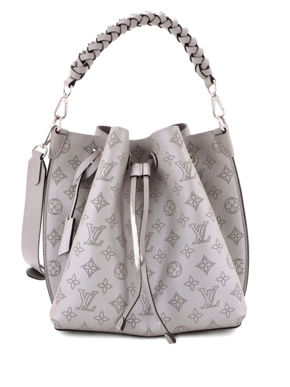 Louis Vuitton Pre-Owned Muria Mahina Leather bucket bag - Grigio