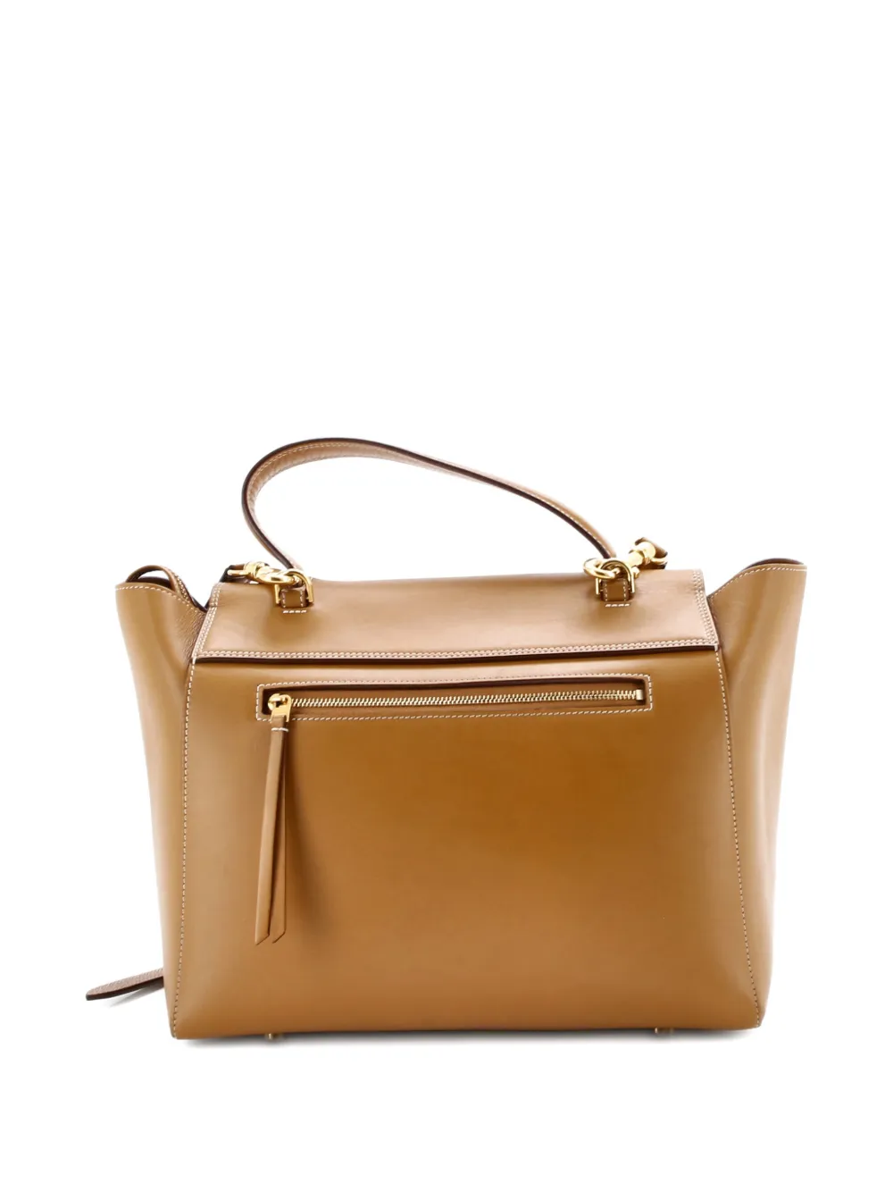 CELINE Pre-owned Belt Bag Calfskin Mini Satchel In Brown
