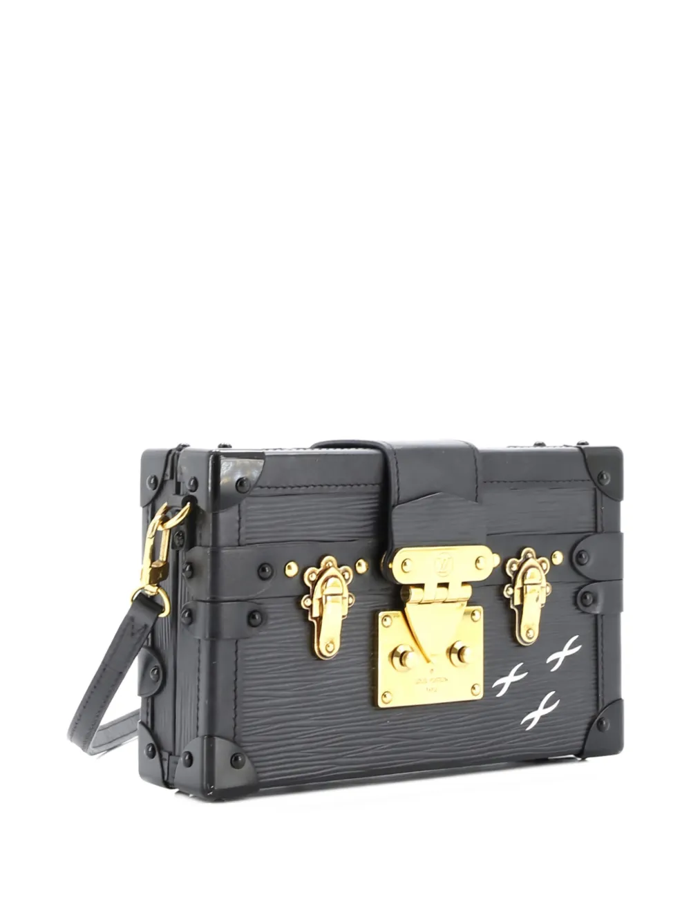 Louis Vuitton Pre-Owned Petite Malle Handbag Epi Leather clutch bag - Black