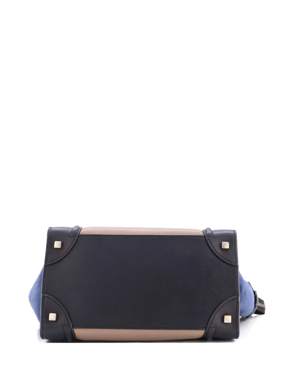 CELINE Pre-owned Tricolor Luggage Bag Leather Mini Tote Bag In Multi