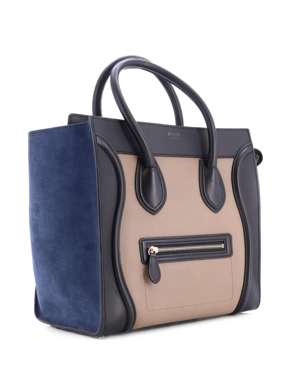 Celine Pre-Owned Tricolor Luggage Bag Leather Mini tote bag - Multicolore