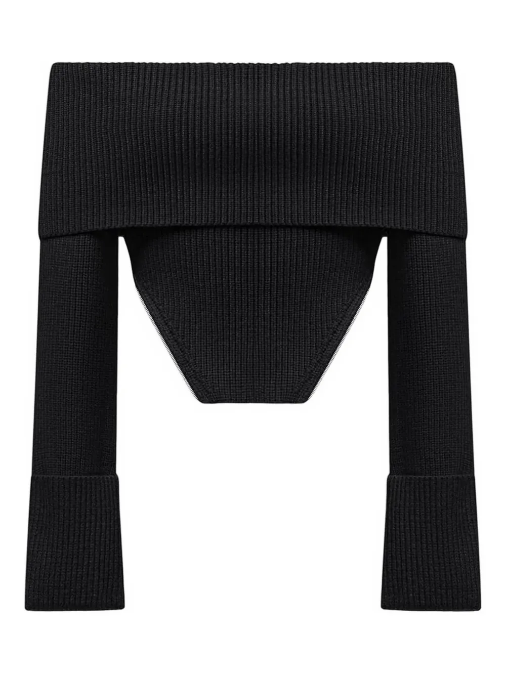 Manière De Voir zip-detail sweater - Nero