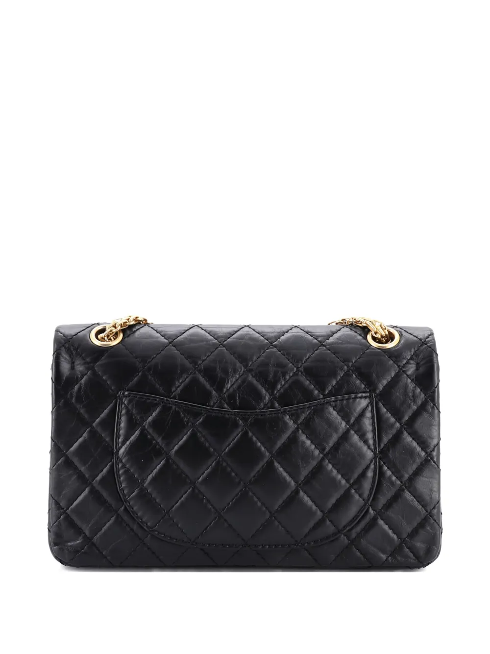 Pre-owned Chanel Lucky Charms Reissue 2.55 Flap Bag Quilted Aged Calfskin 225 Shoulder Bag In Black