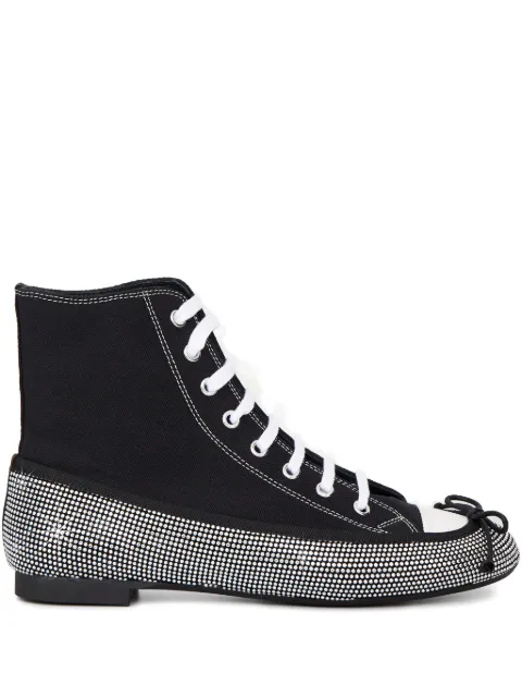 Marco De Vincenzo zapatillas con detalles de cristal y cordones