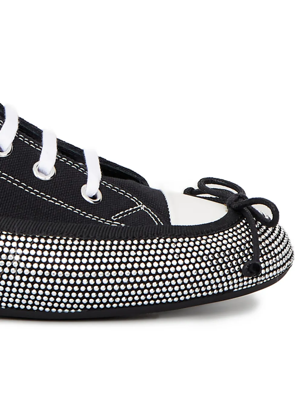 Marco De Vincenzo Crystal-embellished Lace-up Sneakers In Multi