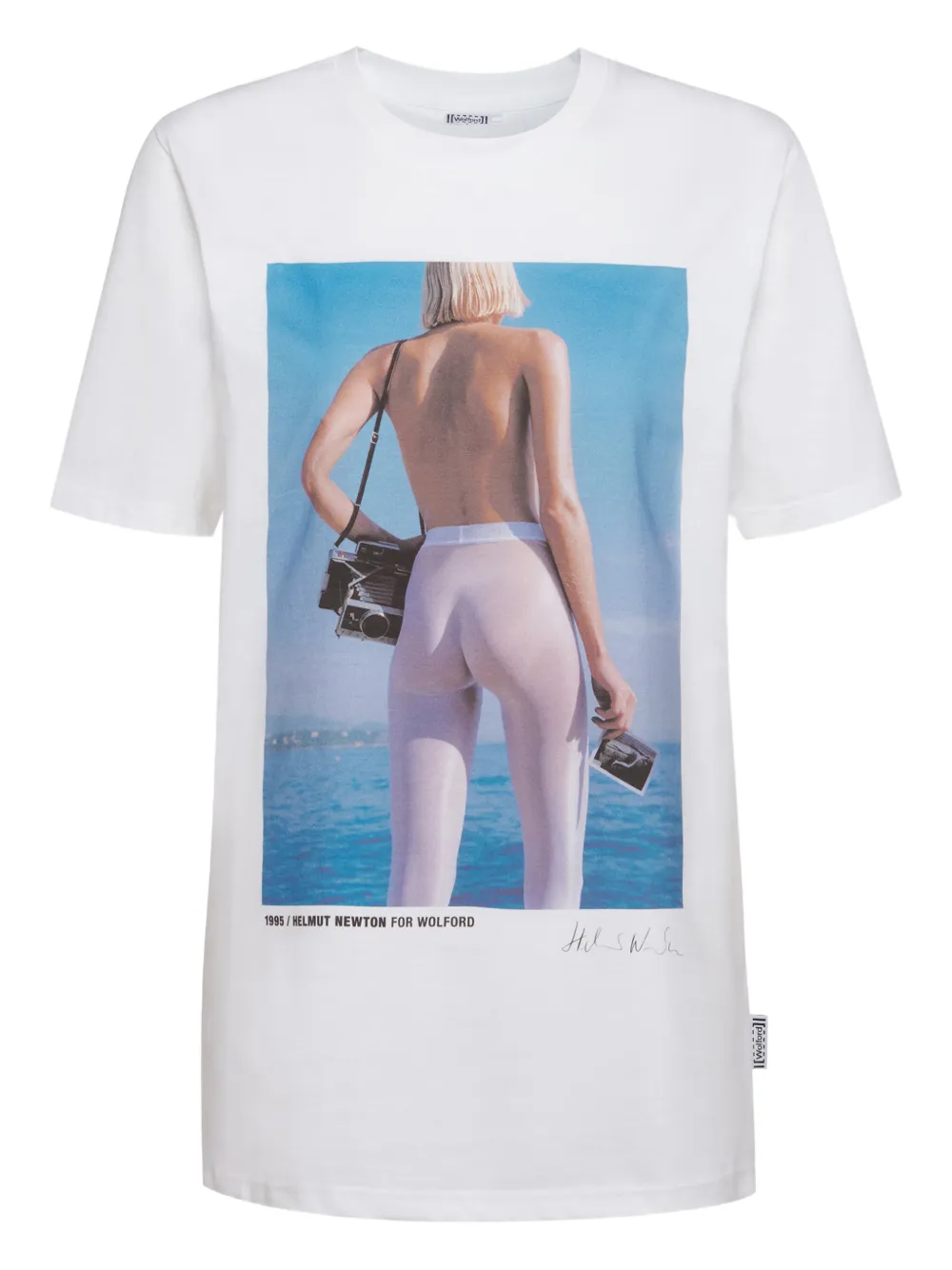 Wolford playera Edycja Limitowana en colaboración con Helmut Newton | blanco | Image 1