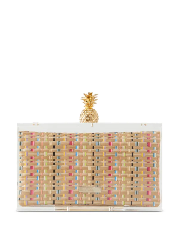 Aquazzura Mustique Clutch in Neutrals