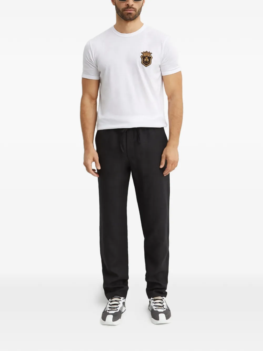 Dolce & Gabbana drawstring trousers - Zwart