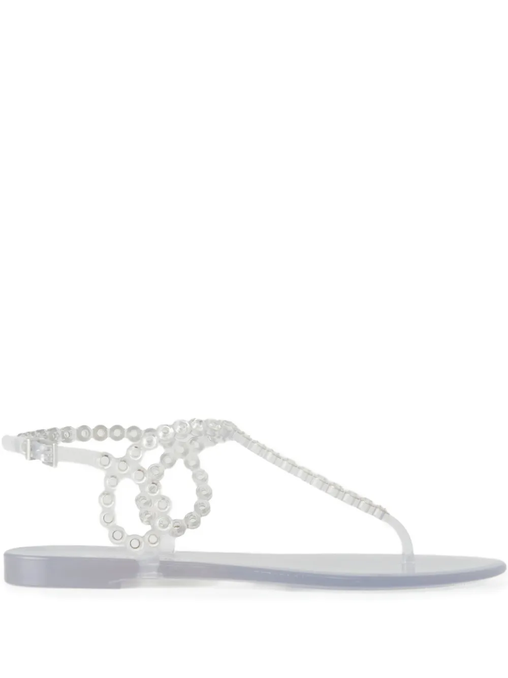 Aquazzura Almost Bare buckle-strap flip flops | White | Image 1