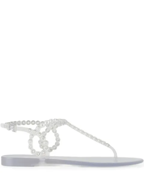 Aquazzura Almost Bare buckle-strap flip flops