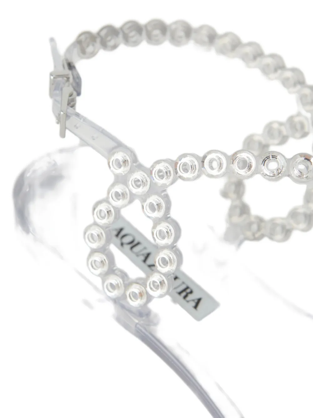 Aquazzura Almost Bare Crystal Jelly Sandal Fl In Multi