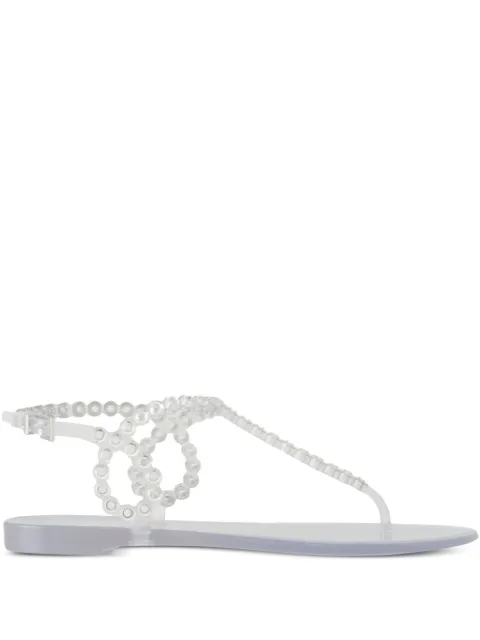 Aquazzura Almost Bare buckle-strap flip flops