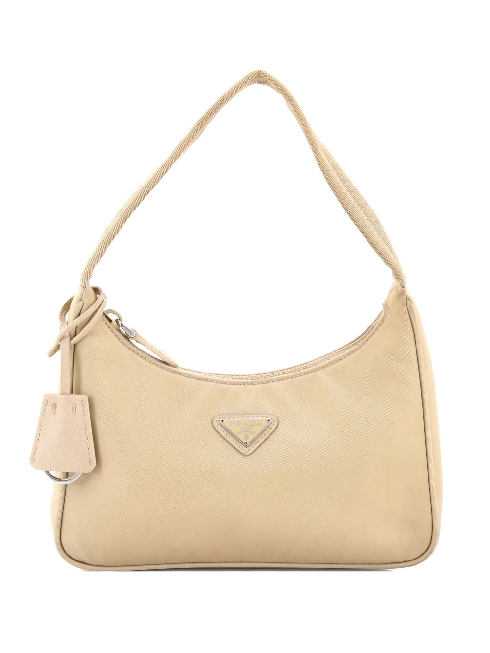 Click to view more detailed imagery on our partner's website Pre-owned Prada Re-edition 2000 Tessuto Mini Hobo Bag In Neutral
