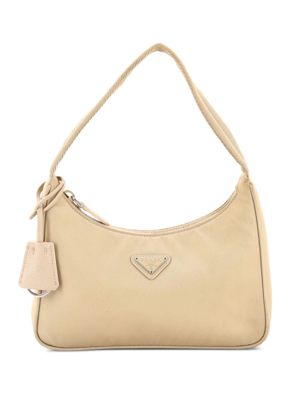 Prada Pre-Owned Re-Edition 2000 Tessuto Mini hobo bag | Neutrals | Image 1