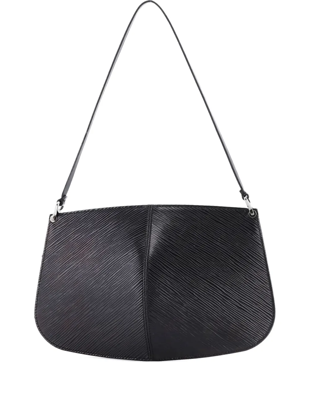 Click to view more detailed imagery on our partner's website Pre-owned Louis Vuitton Demi Lune Pochette Epi Leather Shoulder Bag In Black