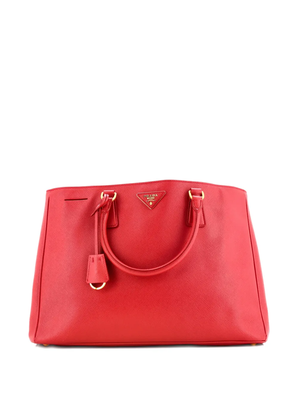 PRADA Pre-owned Lux Open Saffiano Leather Large Tote Bag In Red