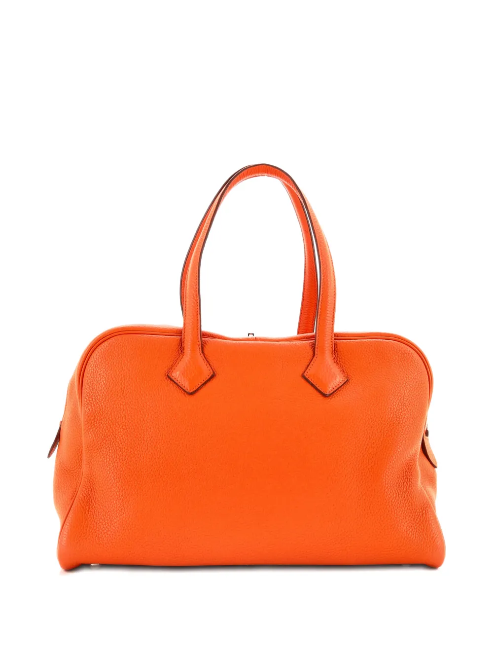 Click to view more detailed imagery on our partner's website Pre-owned Hermes Victoria Ii Bag Clemence 35 Satchel In Orange