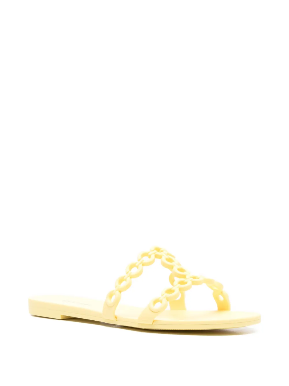 Aquazzura Infinity sandalen met kettingdetail Geel