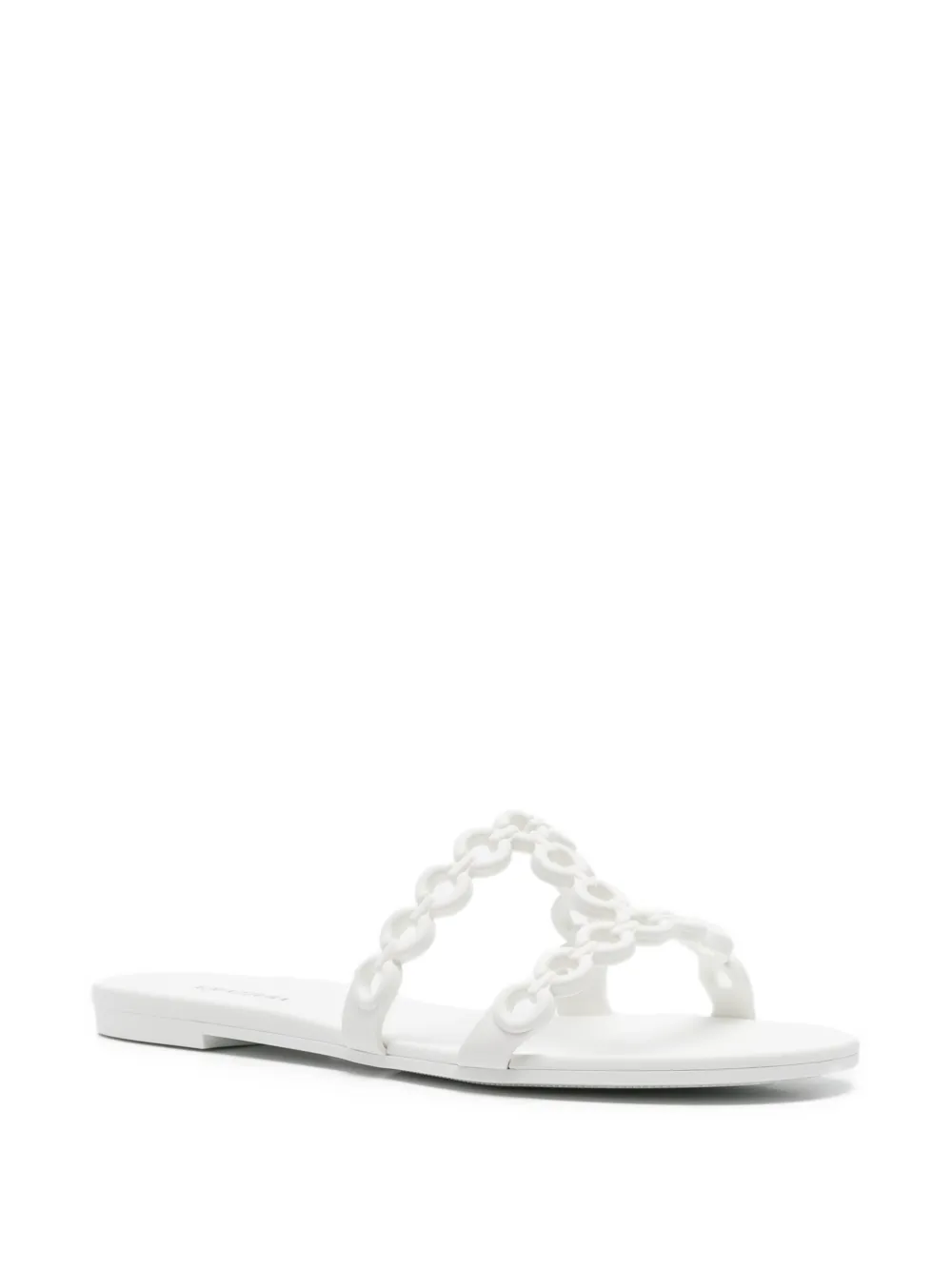 Aquazzura Infinity sandalen met kettingdetail Wit