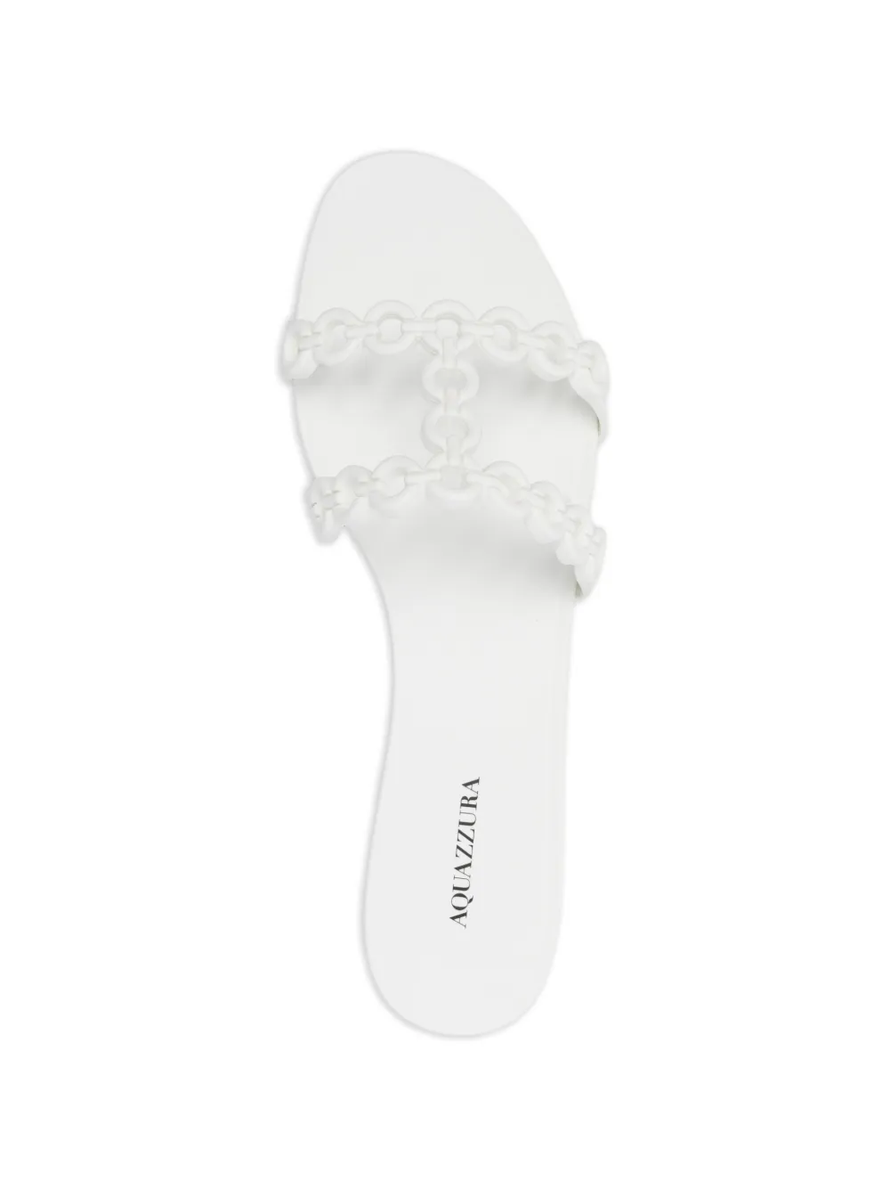Aquazzura Infinity sandalen met kettingdetail Wit
