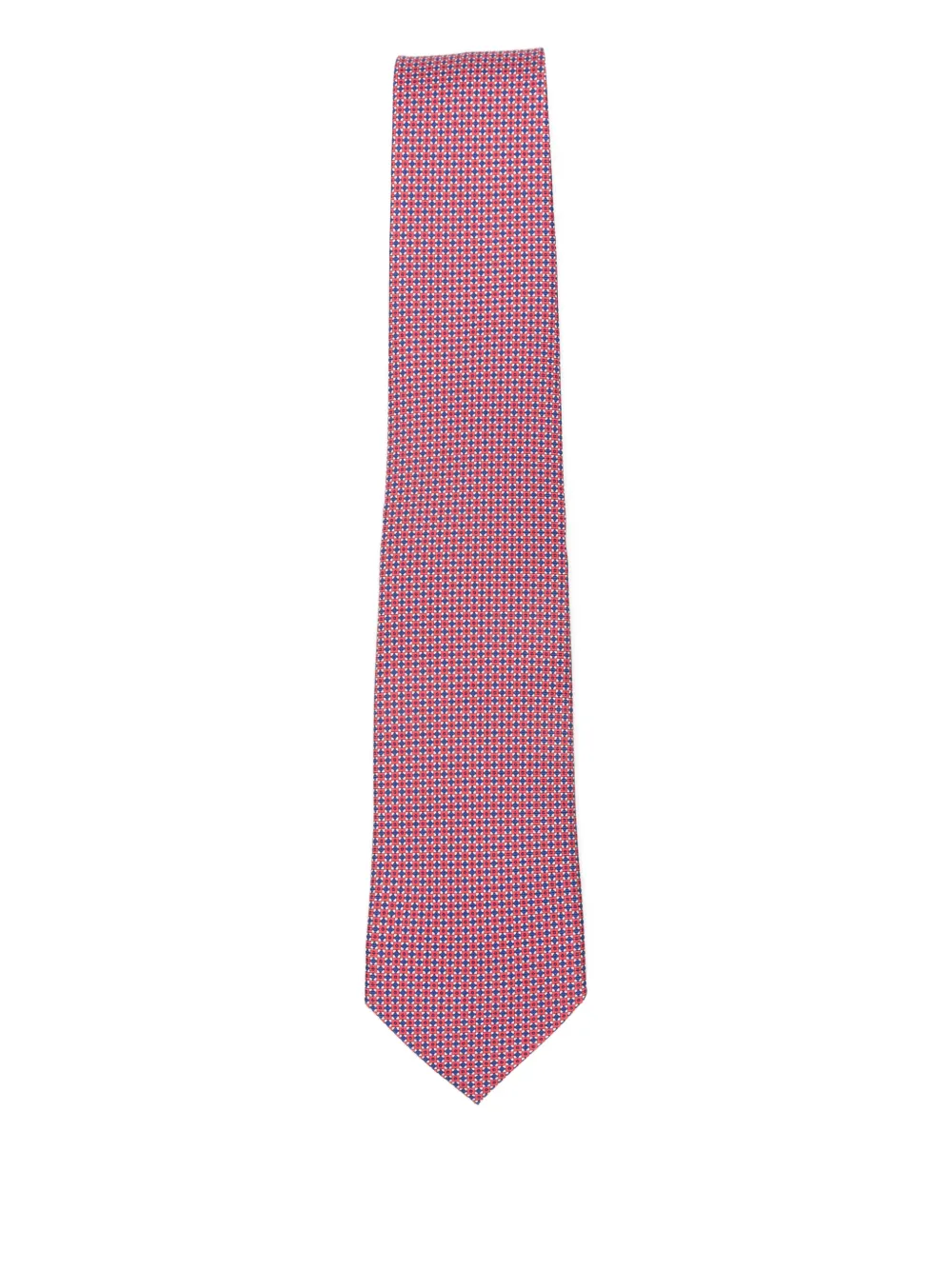 BIGI MILANO patterned silk tie - Rosso
