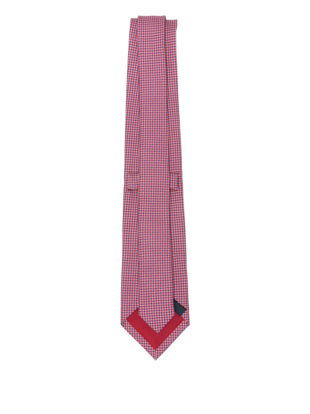 BIGI MILANO patterned silk tie - Rood