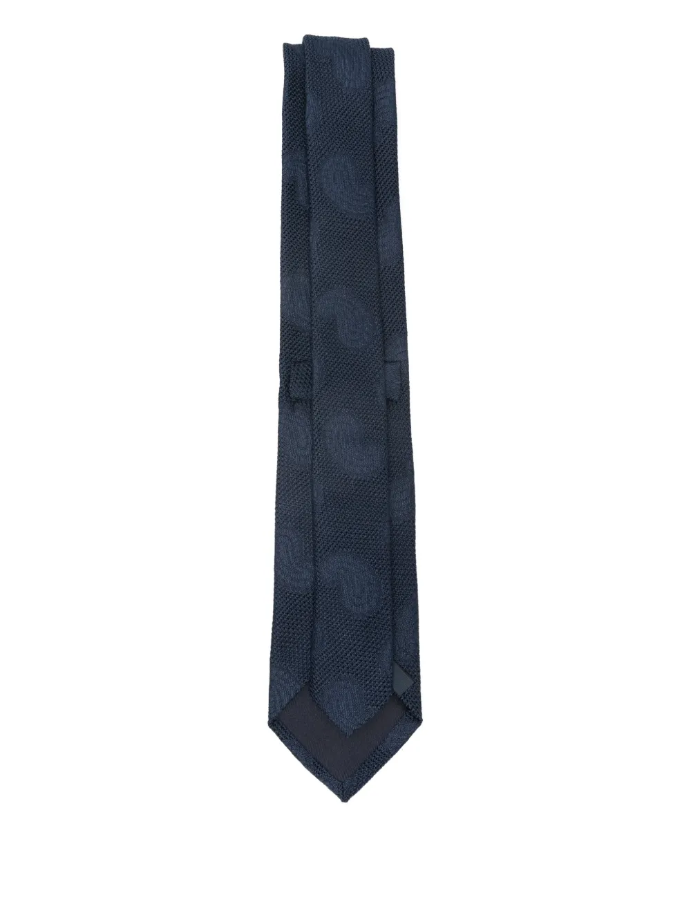 BIGI MILANO paisley silk tie - Blauw