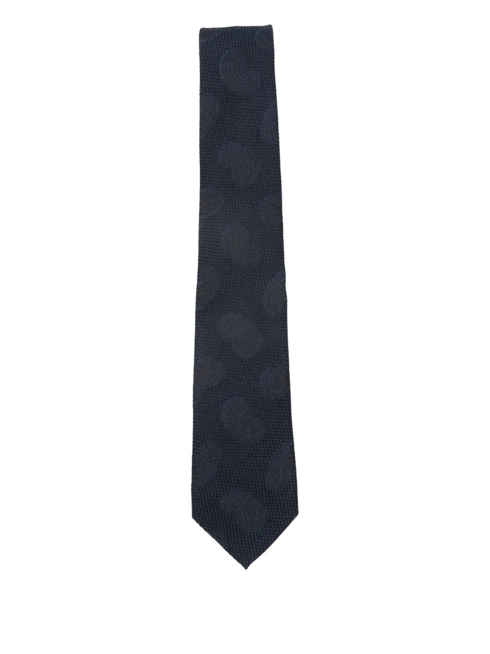 BIGI MILANO paisley silk tie - Blu