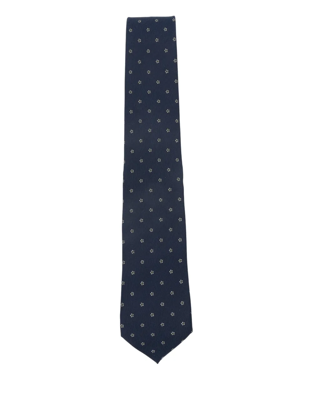 BIGI MILANO floral-pattern silk tie - Blu