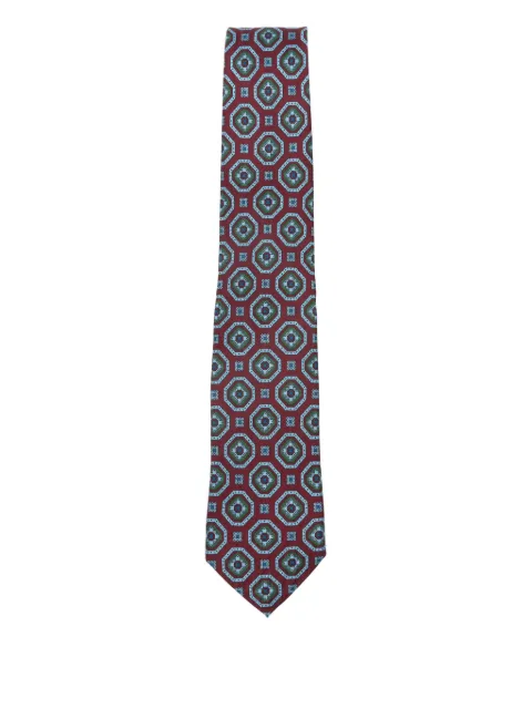 BIGI MILANO corbata con motivo geométrico