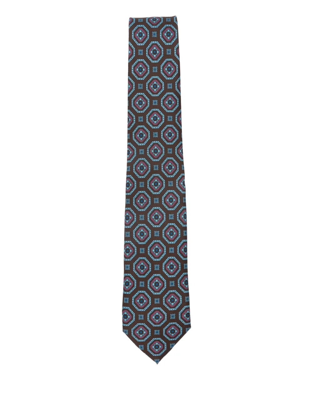 BIGI MILANO geometric-patterned tie - Rosso
