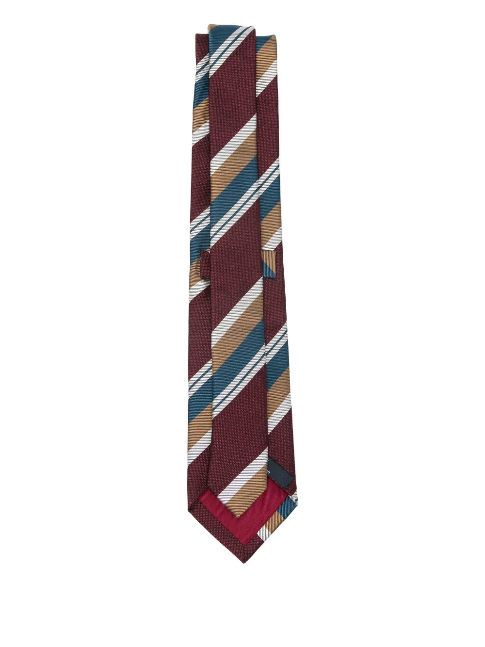 BIGI MILANO striped-pattern tie - Rood