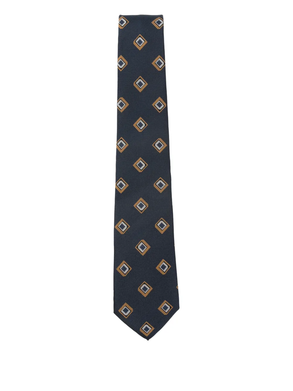 BIGI MILANO diamond-pattern tie - Blu