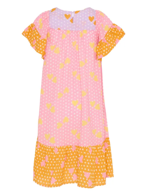 Stella McCartney Kids | Pink Dress for Girl with Stars - 4 Years