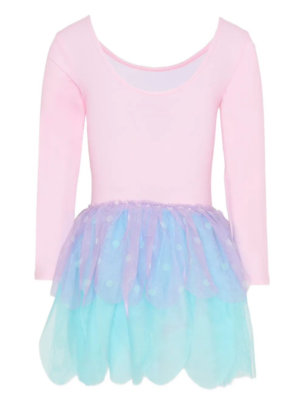Stella McCartney Kids Jurk met vlinderprint en tulen rok Roze