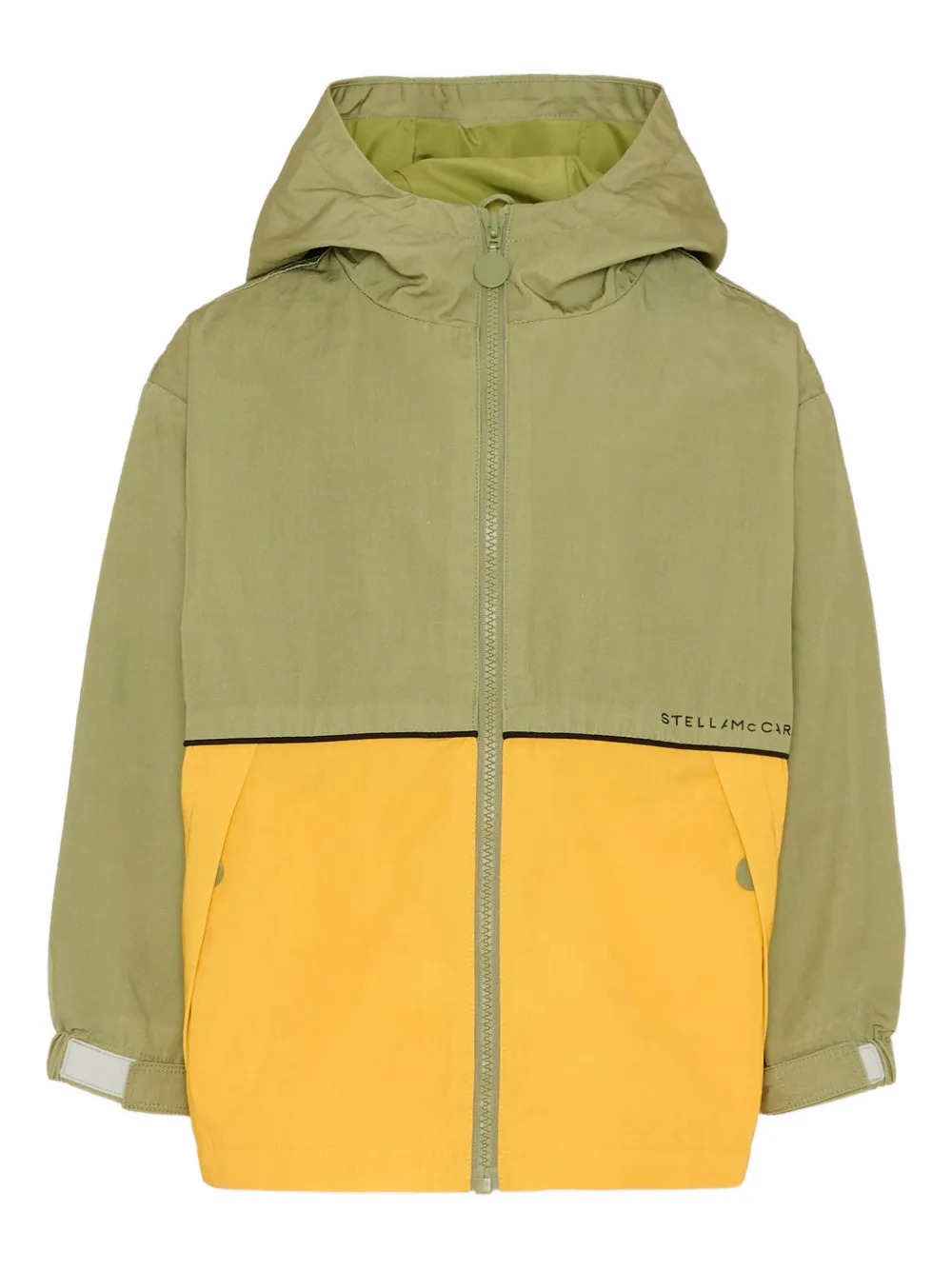 Stella McCartney Kids hooded long-sleeve jacket - Verde