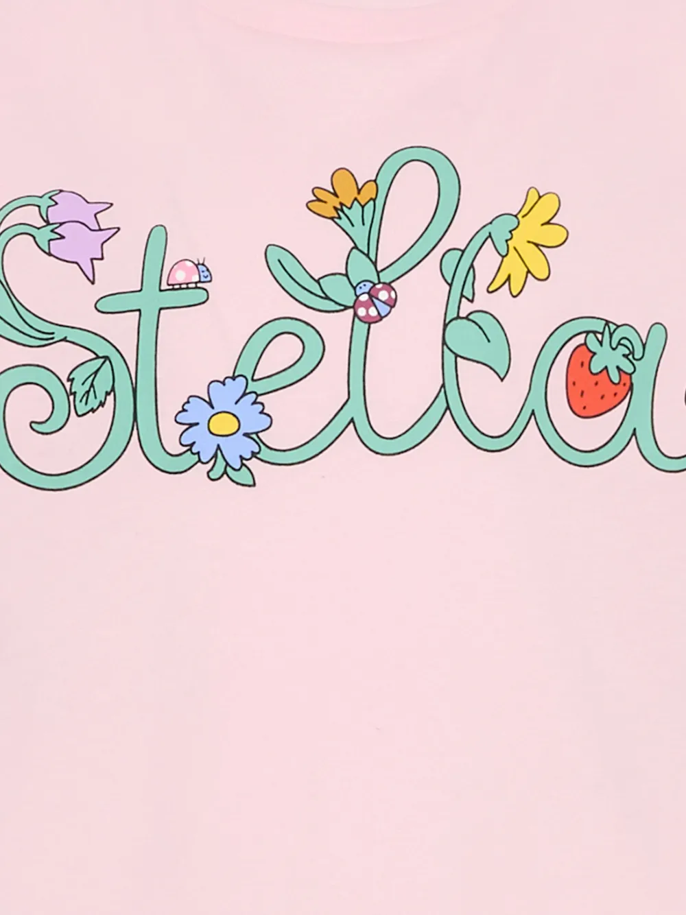 Stella McCartney Kids T-shirt met bloemenprint Roze