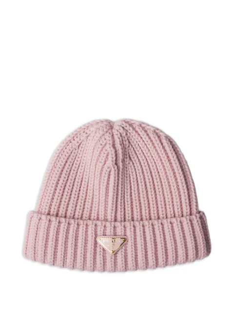 Prada Beanie mit Triangel-Logo